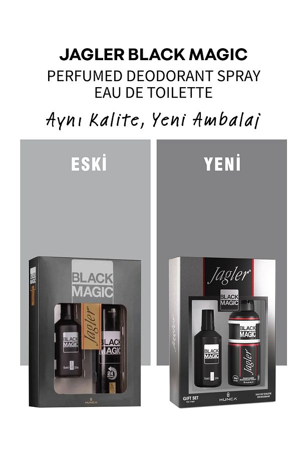 Black Magic Erkek Parfüm Seti ( Parfüm Edt 75 ml Deodorant 150 ml ) - 2