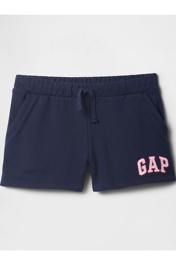 Kız Çocuk Lacivert Gap Logo Havlu Kumaş Pull-On Şort - 5