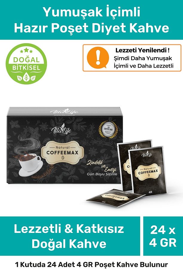 Yumuşak Içimli Moringa Ve Reishi Ekstratlı Lezzetli Hazır Poşet Diyet Filtre Kore Kahvesi 24'lü - 1