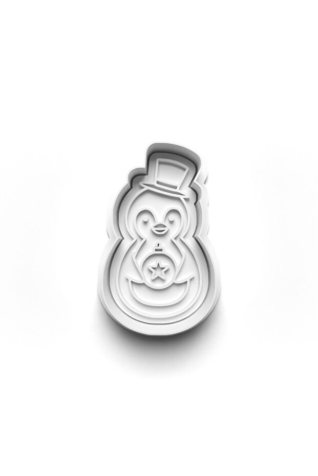 Christmas New Year Penguins Cooky Cutter and Stamper 3D-0716_3