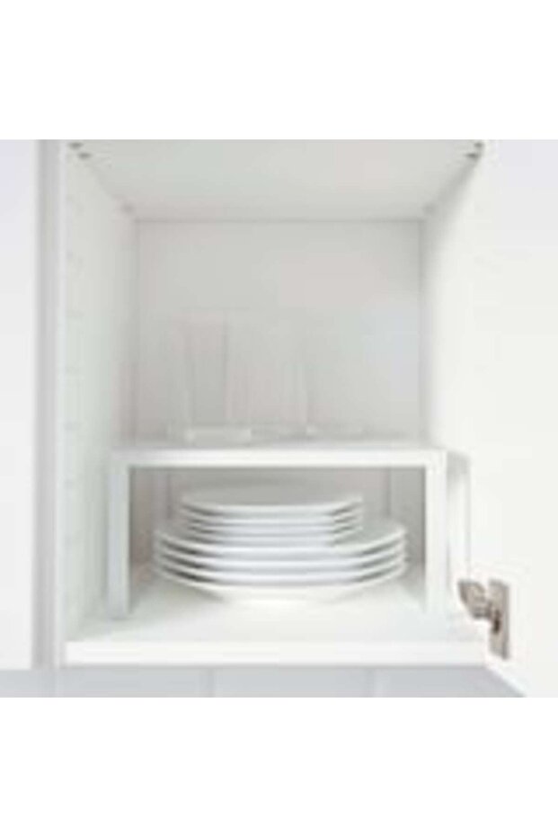 رف مستطيل ملحق أبيض 16x28سم - 2