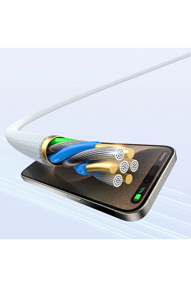L6C 60W USB-C to USB-C PD Hızlı Şarj ve Data Kablosu (2 Metre, Örgü) - 6