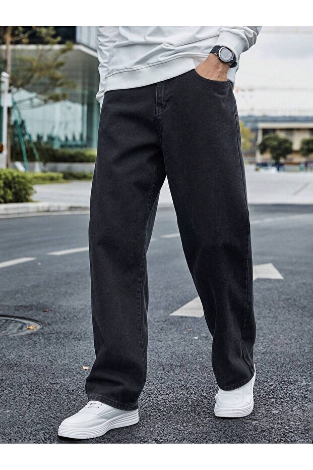 Men's Baggy Fit Acid Wash Jeans