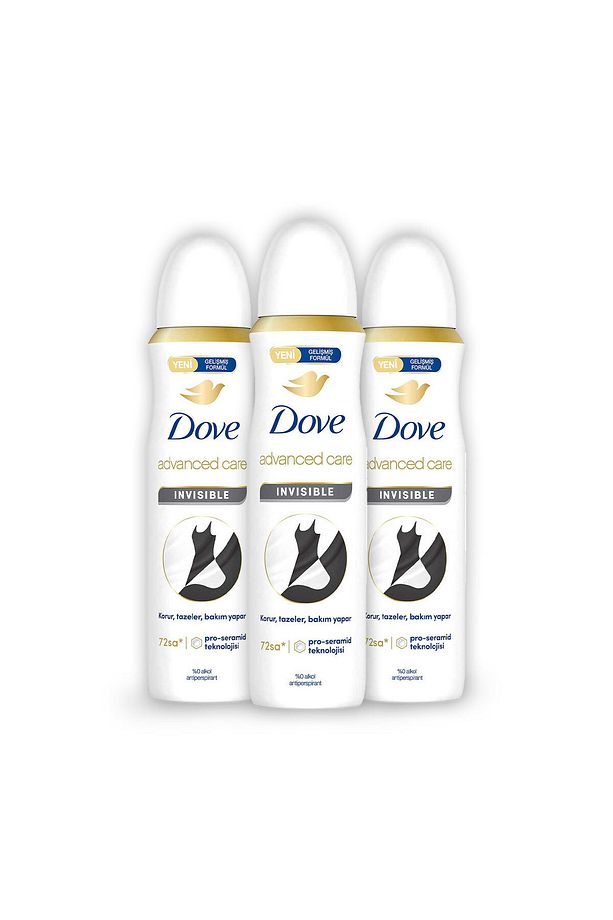 Kadın Sprey Deodorant Advanced Care Invisible 72 Saat Koruma 150 ml X3 - 2