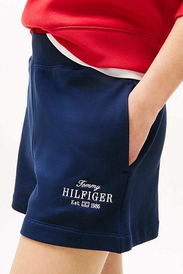 Kadın Th Regular Hilfiger Sweat Şort - Lacivert - 4