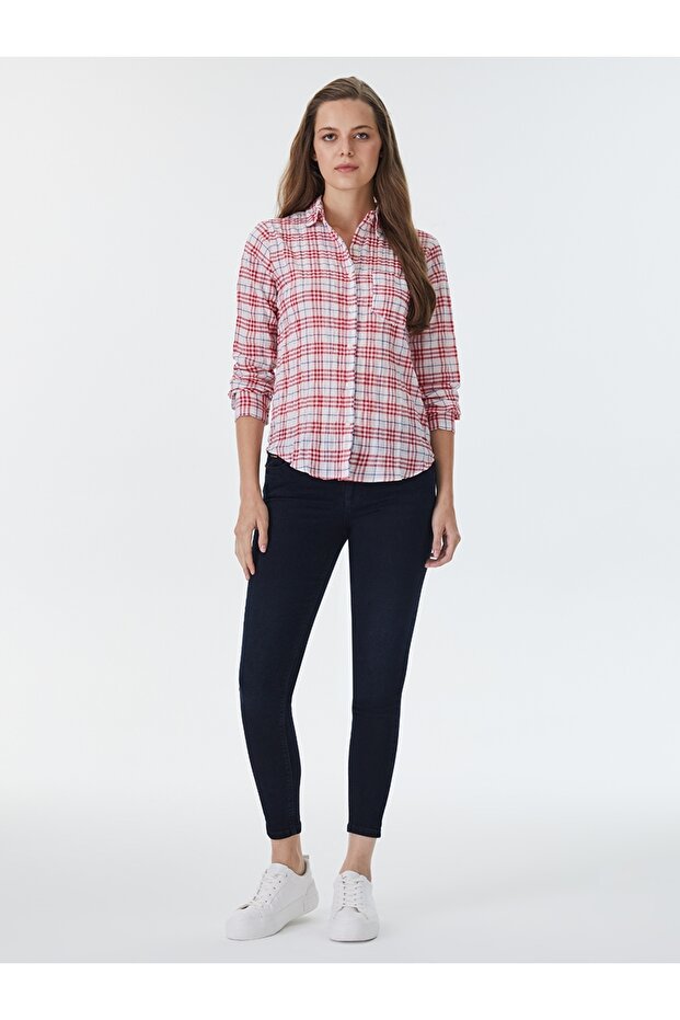 Regular Fit Kadın Gömlek U.kol - 4