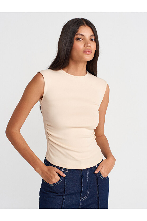 21054 Тениска Basic - Stone - 1