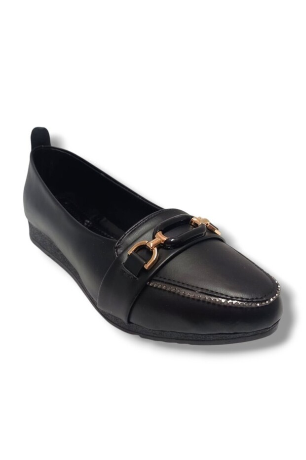 Oxygen 3062-25 Leather Stone Ring Buckle Anatomical Women's Ballerinas