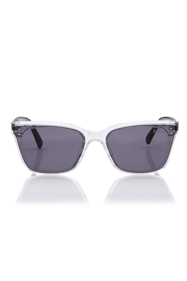 Pc Sunglasses Clear Frame Grey Mirror Lens 62mm - LC1208C02
