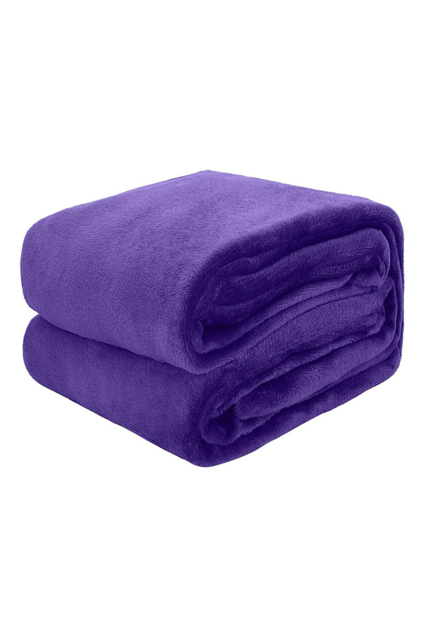 Flannel Fleece Single Size 160x220cm All-Season Warm Blanket – Soft & Fluffy Throw for Bed & Sofa