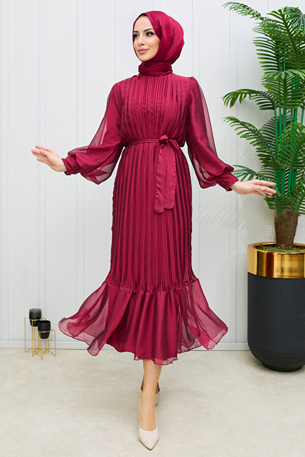 Rochie Bordeaux - 21980 - 4