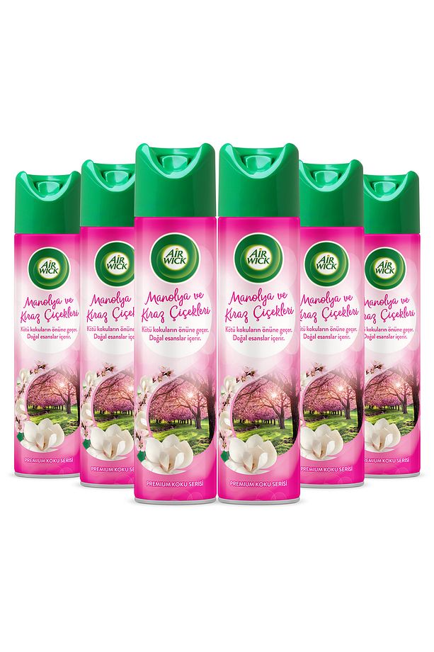 Airwick Aerosol 300 Ml. Manolya Ve Kiraz Çiçekleri (6'LI) - 2