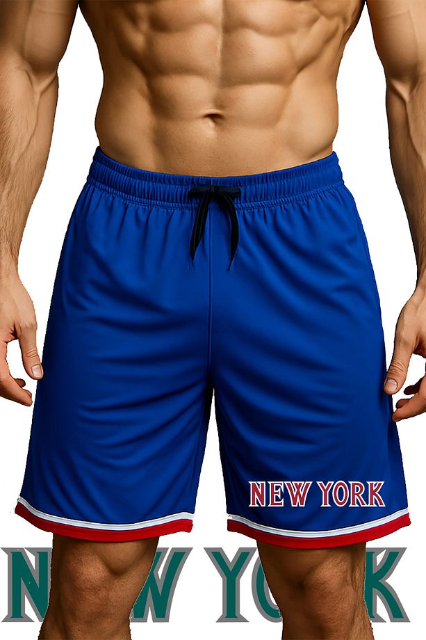 Cepli New York Baskılı Basketbol Şortu Spor Şort - 1