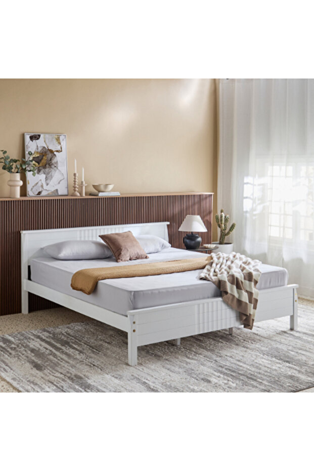 ملاءة سرير مزدوجة من الألياف الدقيقة الصلبة من ديربي، مقاس 140×200+25 سم - 7