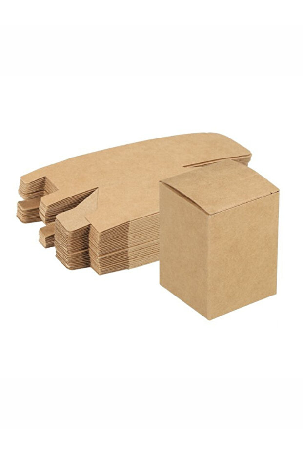 8,4x8,4x13,4 Cm E-ticaret Kutusu - Mum Kutusu -kraft- 50 Adet - 1