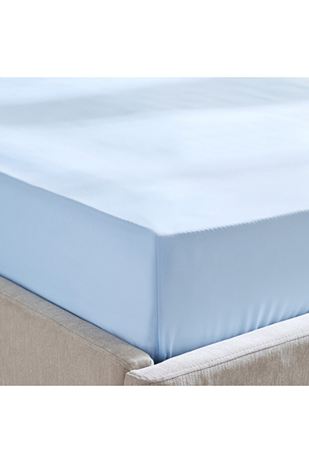 ملاءة سرير فردية من الألياف الدقيقة الصلبة من ديربي، مقاس 90×190+20 سم - 3