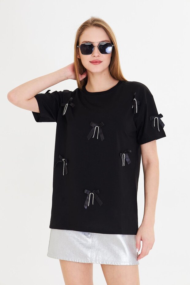 Kurdeleli Basic T-Shirt - 5