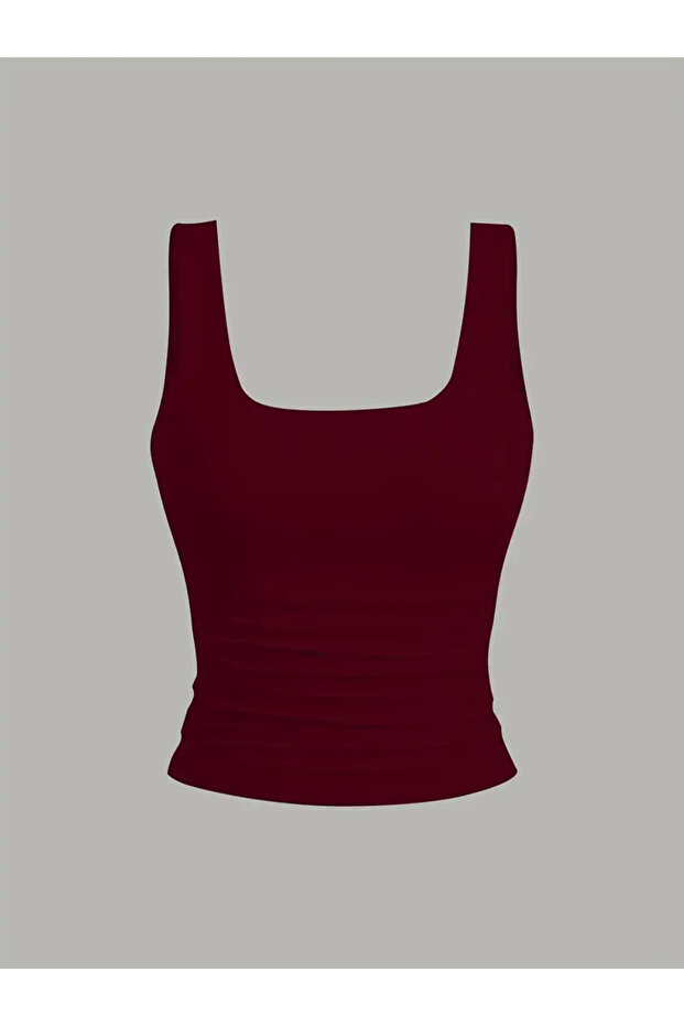 Kadın 3'lü Likralı Basic Bluz - 5