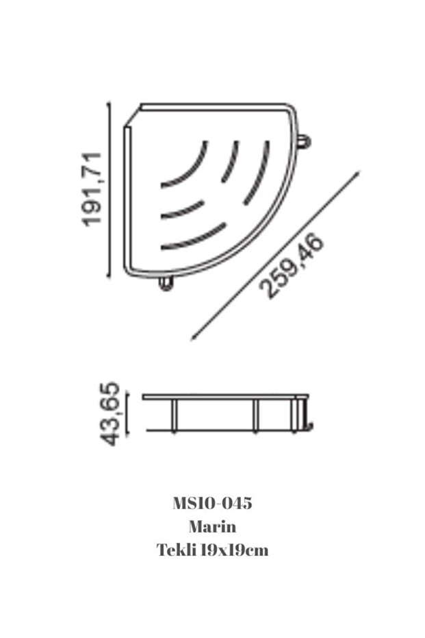 Marin Tekli Şampuanlık Köşelik - 3