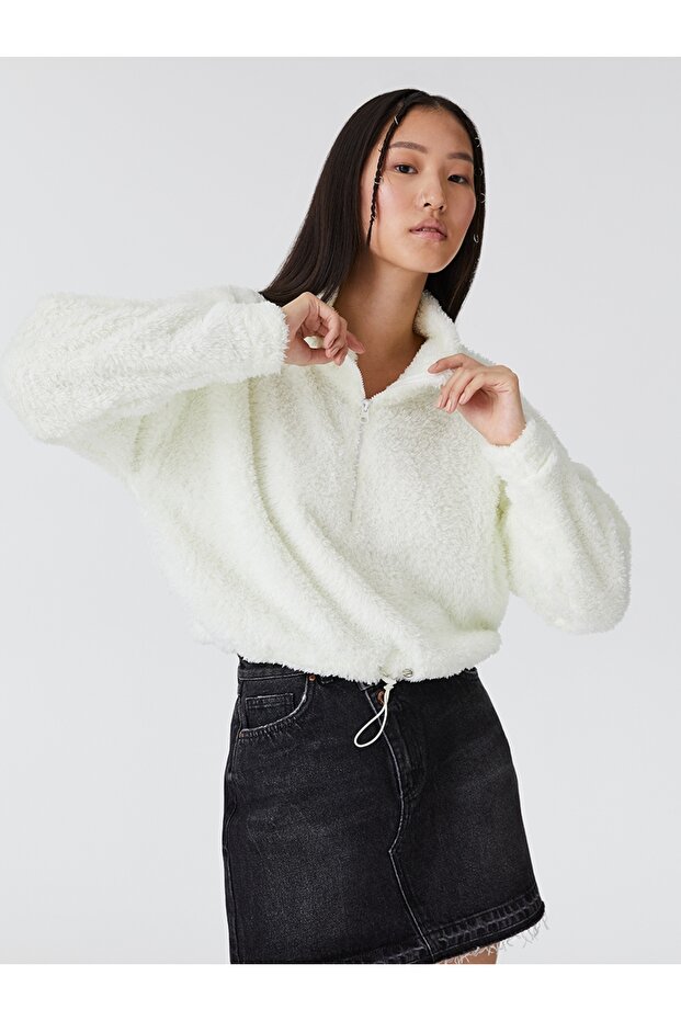 Oversize Kadın Sweatshirt - 2