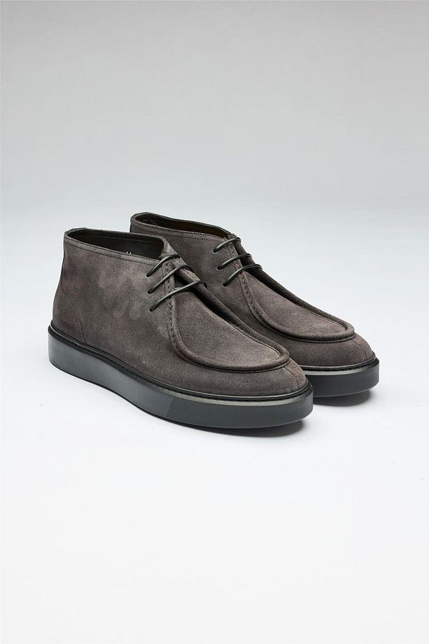 Antrasit Gri Chukka Süet Bot - 6