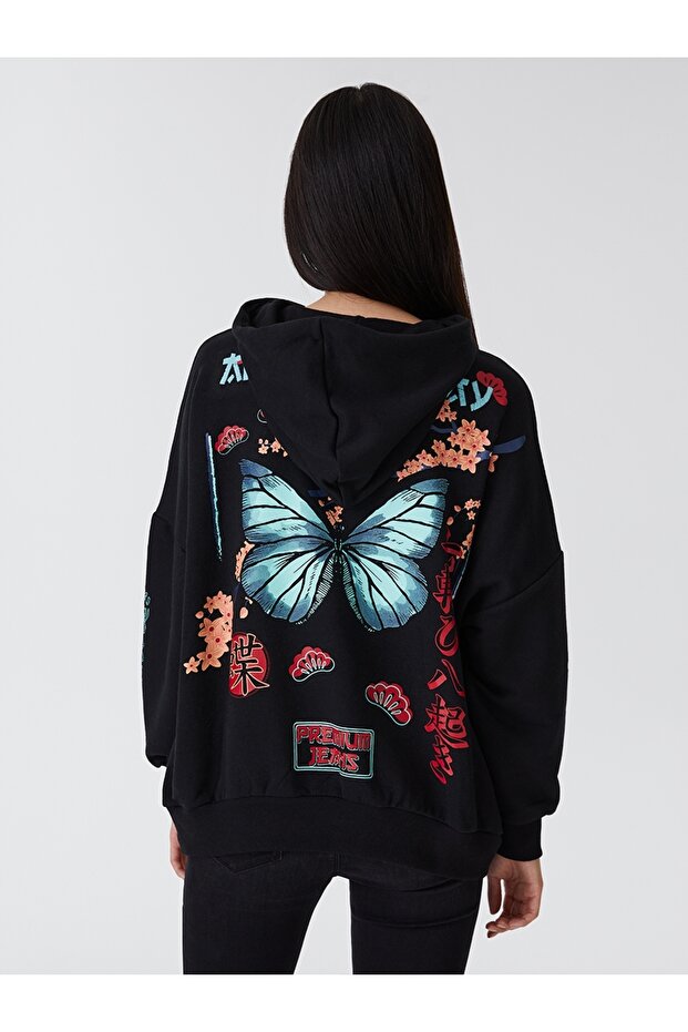 Oversize Kadın Sweatshirt - 5