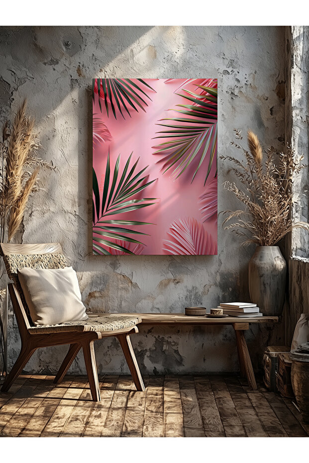 Palm Leaf Home Office Kitchen Living Room Wall Decoration Canvas Painting
