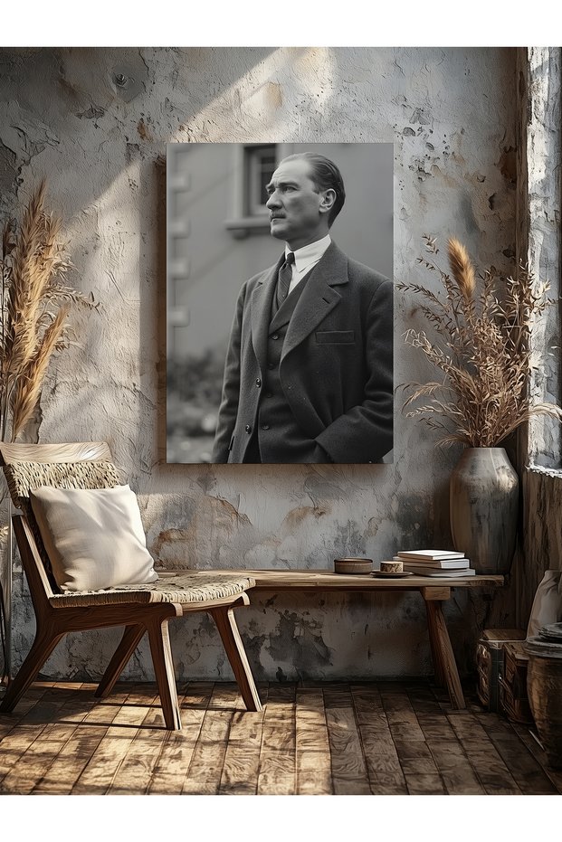 Ataturk Portrait Home Office Kitchen Living Room Wall Decoration Canvas Painting