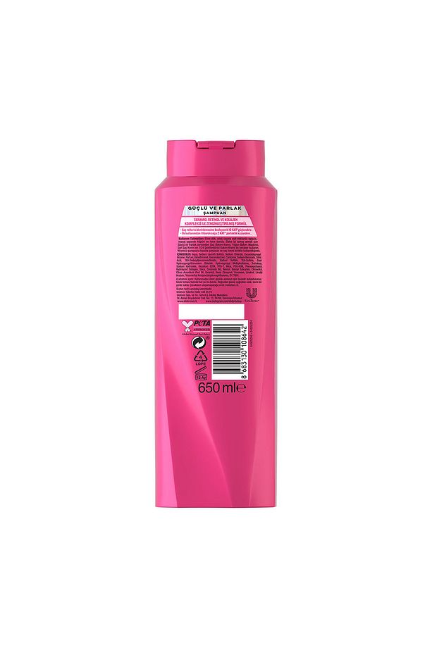 Saç Bakım Şampuanı Güçlü Ve Parlak 650 ml X3 - 8