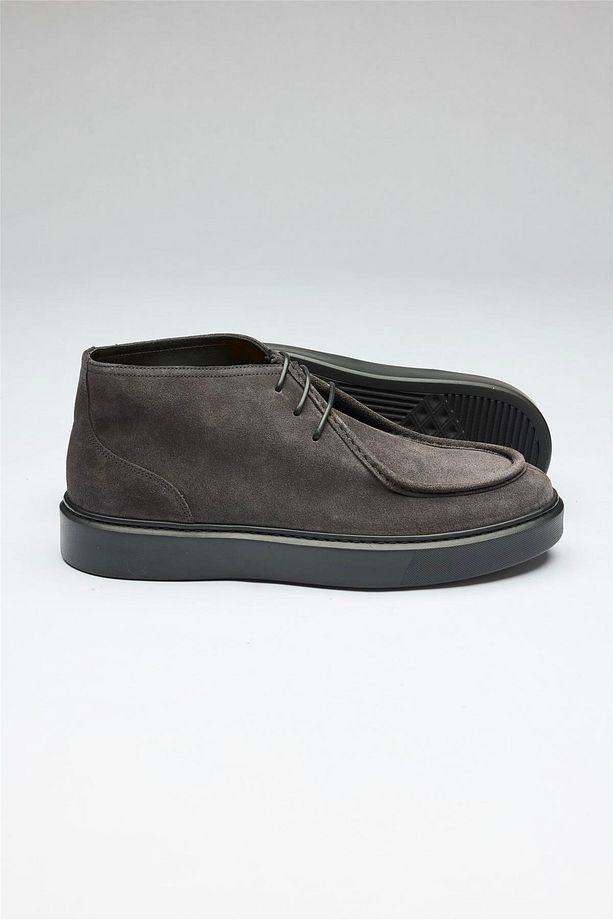 Antrasit Gri Chukka Süet Bot - 5