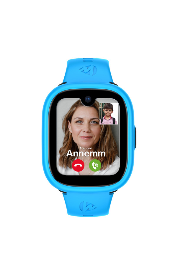 Wiky Watch 5 Plus Çocuk Akıllı Saat - Görüntülü Arama, Gps, Sos, Sağlık Takibi, Güvenli Alan Mavi