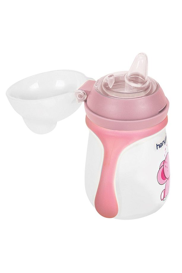 Akıtmayan Kulplu Bebek Bardağı 260 ml Pembe - 5