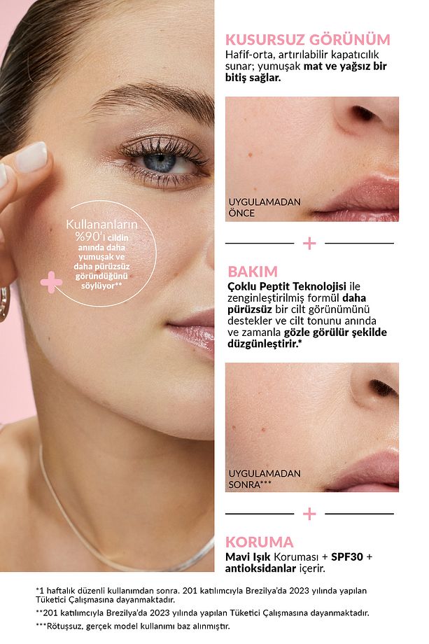 Make Up + Care 3!ü 1 Arada Mat Serum Fondöten 30ml - 510N Walnut - 3
