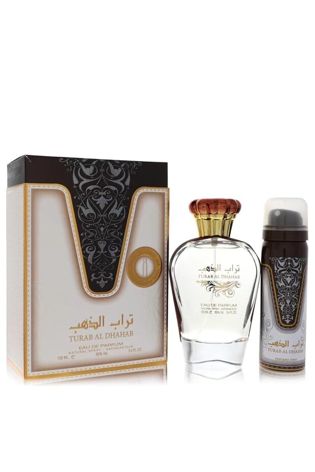Turab Al Dhahab Eau De Perfume 100ml + Deo 50ml Inside