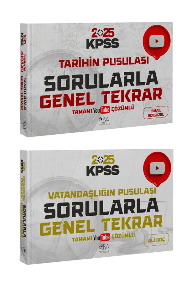 2025 KPSS Tarih Sorularla Genel Tekrar+Vatandaşlık Sorularla Genel Tekrar-2 KİTAP-SET - 3