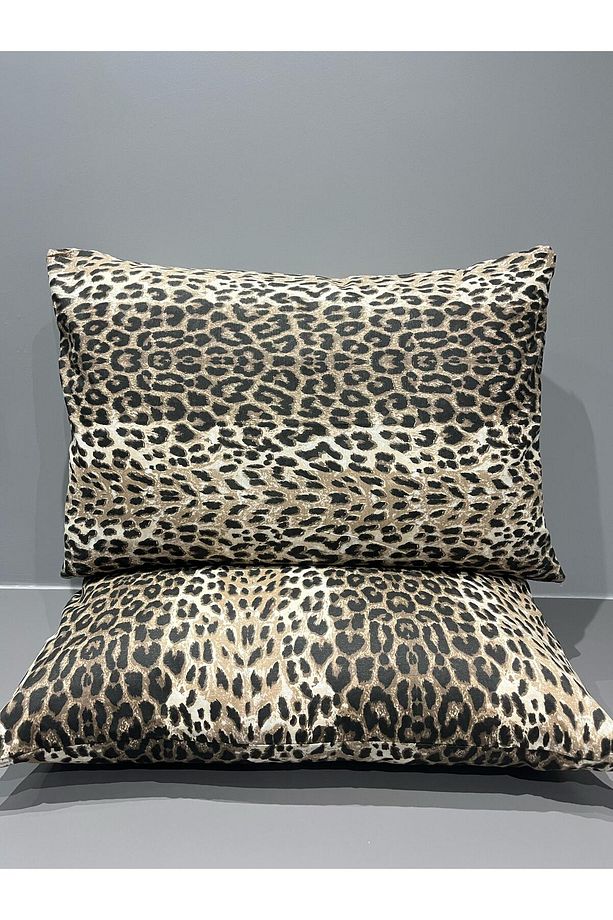 LEOPAR DESEN YASTIK KILIFI 2 Lİ 50X70 - 4