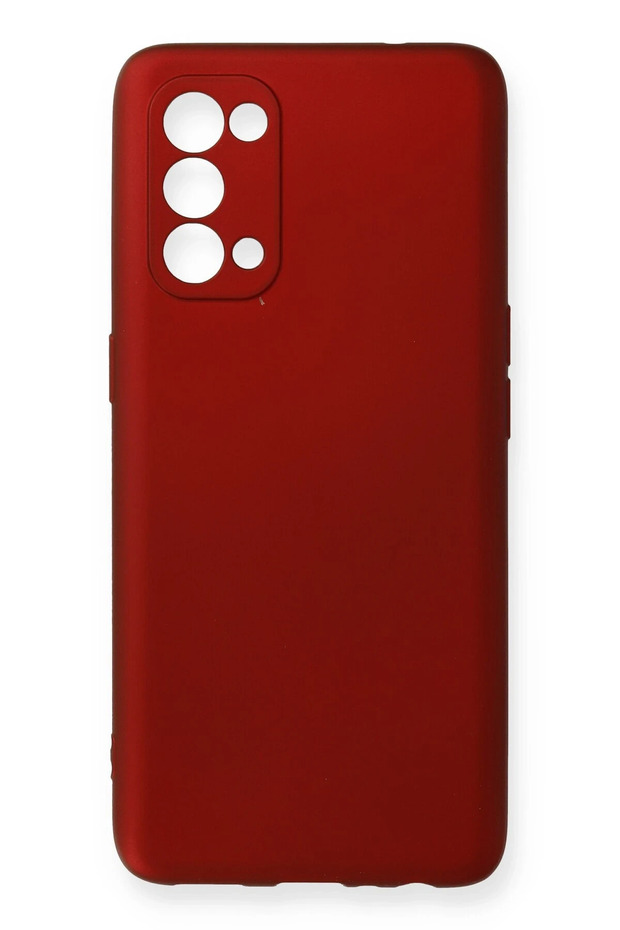 Reno 5 Case First Silicone - Claret Red Zngzr