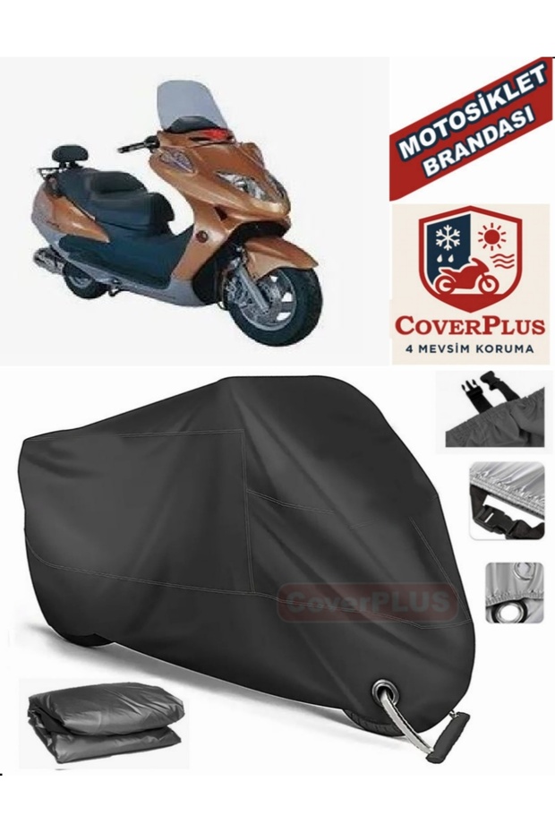 Black Lock Compatible Asia as 150 t 19 a Motor Tarpaulin Motorcycle Tarpaulin Cover Tent