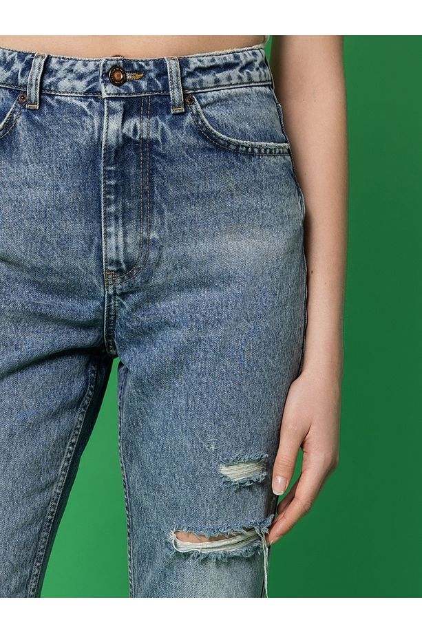 Mom Regular Fit Kadın Pantolon - 4