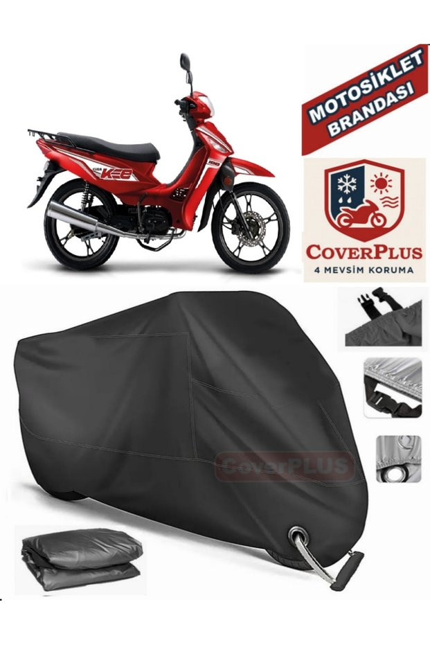 Black Lock Compatible Kuba Kee 100 Motor Tarpaulin Motorcycle Tarpaulin Cover Tent