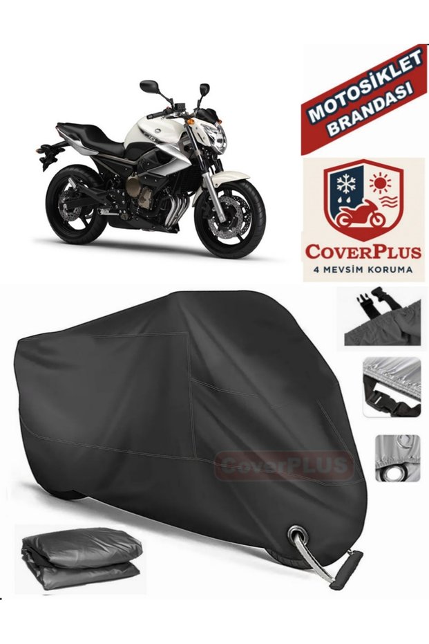 Black Lock Compatible Yamaha Xj 600 Diversion Motor Tarpaulin Motorcycle Tarpaulin Cover Tent
