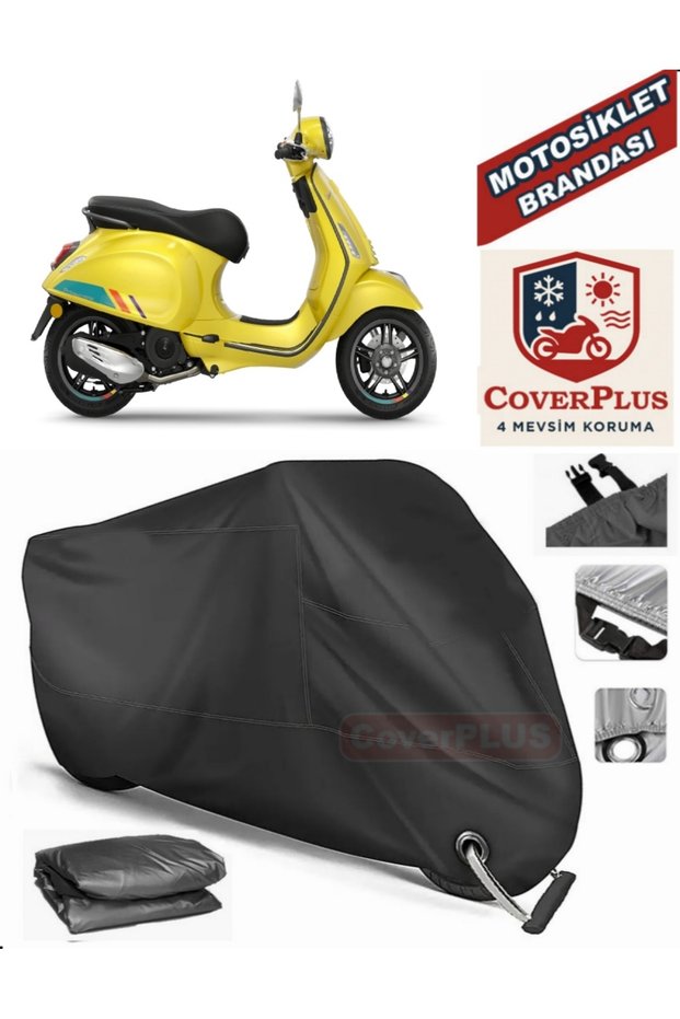 Black Lock Compatible Vespa Primavera 150 S Motor Tarpaulin Motorcycle Tarpaulin Cover Tent