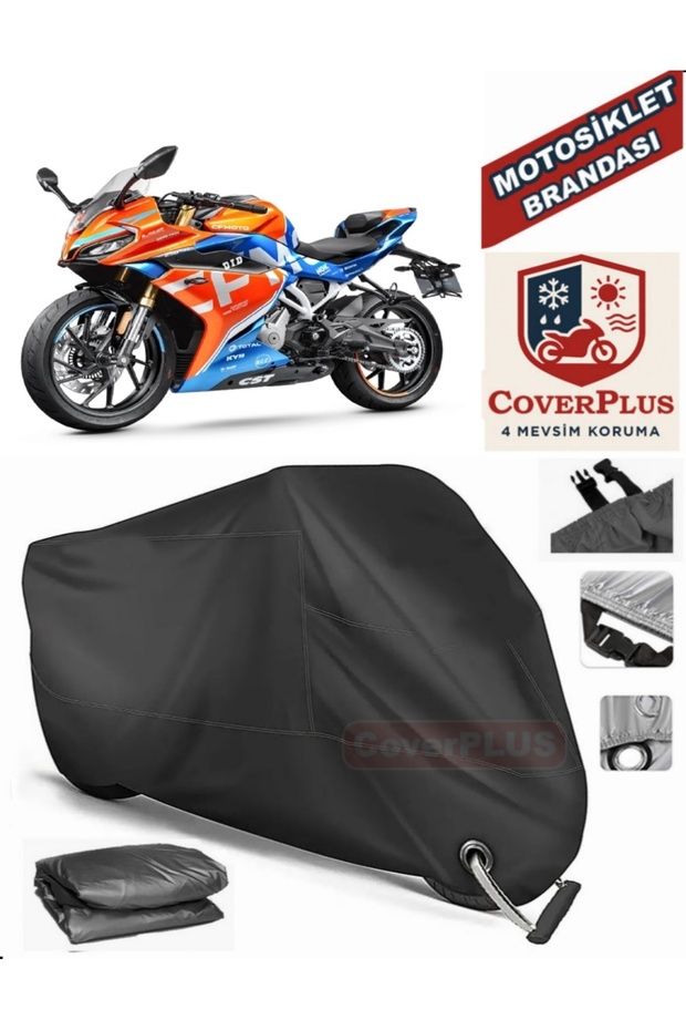 Black Lock Compatible Cf Moto 250Sr Motor Tarpaulin Motorcycle Tarpaulin Cover Tent