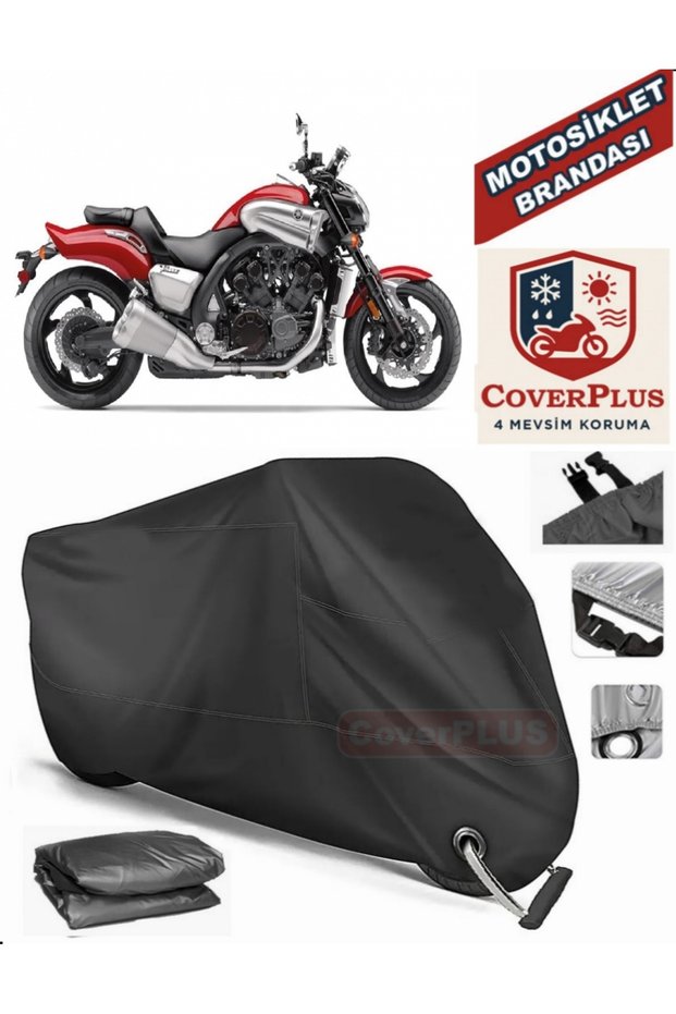 Black Lock Compatible Yamaha Vmax Engine Tarpaulin Motorcycle Tarpaulin Cover Tent