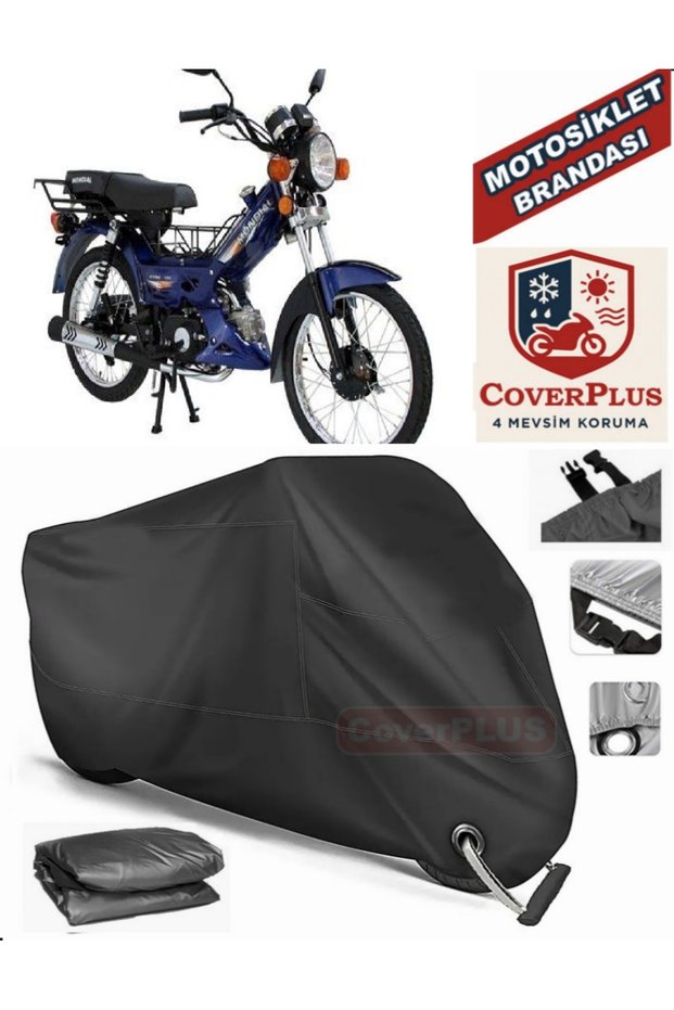 Black Lock Compatible Mondial 100 Hyena X Motor Tarpaulin Motorcycle Tarpaulin Cover Tent