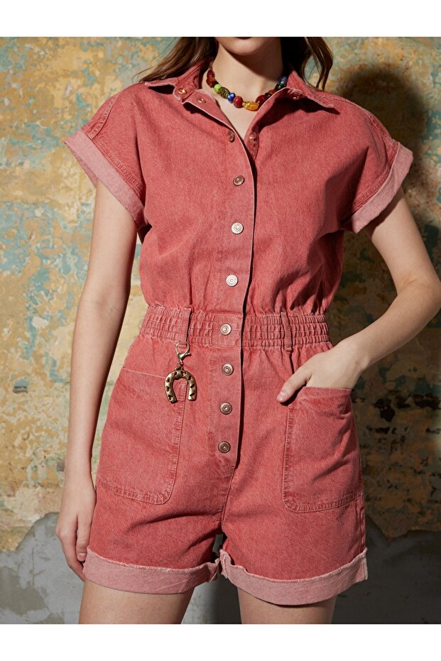 Regular Fit Kadın Tulum - 4