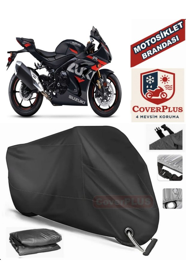 Black Lock Compatible Suzuki Gsx-R 1000 Motor Tarpaulin Motorcycle Tarpaulin Cover Tent
