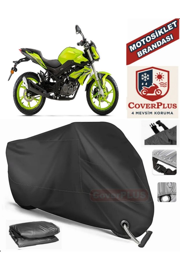 Black Lock Compatible Benelli Bn 125 Motor Tarpaulin Motorcycle Tarpaulin Cover Tent