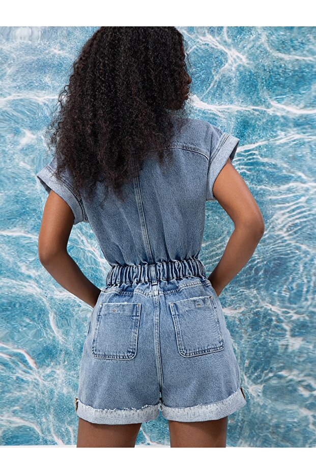 Regular Fit Kadın Tulum - 4