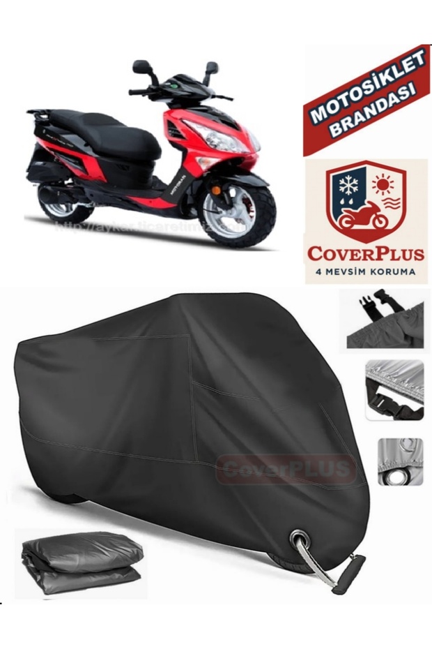 Black Lock Compatible Motoran Maxima 150 Motor Tarpaulin Motorcycle Tarpaulin Cover Tent